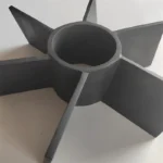 6-Blade Silicon Carbide Ceramic Roller Gear SiC Part Stirring Pump Impeller - Image 3