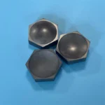 Mirror Polishing Silicon Carbide Irregular Part Insulator SiC Ceramic Hexagon Plate