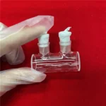 UV Cylindrical Transparent Quartz Glass Cuvette With PTFE Stopper - Image 5