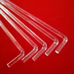 High Purity Precision Polished Quartz Bar L Shape Fused Silica Rod