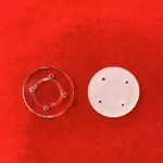 99% Si02 Fused Silica  Plate Custom Quartz Disc with Step and Holes