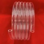 Clear Double Mouth Quartz Glass Helix Tube Spiral Silica Glass Tubing
