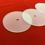 Surface Frosted Large Diameter Quartz Glass Disc High Purity Silica Quartz Opaque Board