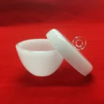 Low form milky white quartz crucible customize opaque silica quartz crucible with cover - Image 5