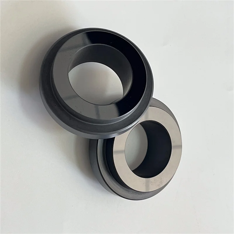 H508b30d8d64b4171969538ed3e34cf7f1.webp Customized Mirror Polish Silicon Carbide Parts Ceramic SiC Seal Ring Sleeve Bushing Wear Resistance Machine Pump Parts - Image 1