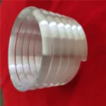 High Temperature Resistant Milky White 6 Turn Quartz Glass Spiral Pipe Annealed  Opaque Quartz Glass Helix Tubing