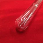 High UV Transmission Round Bottom Fused clear Quartz Glass Pipe - Image 2