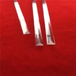 High-Precision Durable Transparent UV Grade Triangle Quartz Rod - Image 2