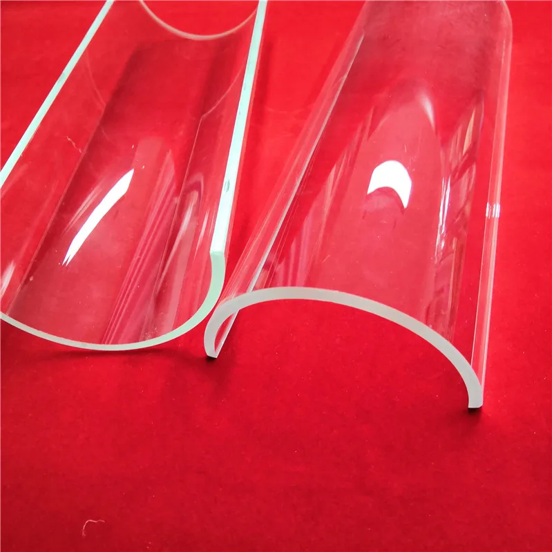 H55e269ed18cc4a1695e731b4f7c38737P.webp High Purity Transparent Semi-Cylindrical Quartz Glass Tube Half Round Quartz Glass Tube - Image 1