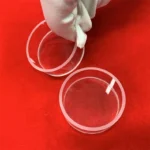Laboratory Quartz Round Flow Cuvette Circular Transparent Polishing Quartz Cell