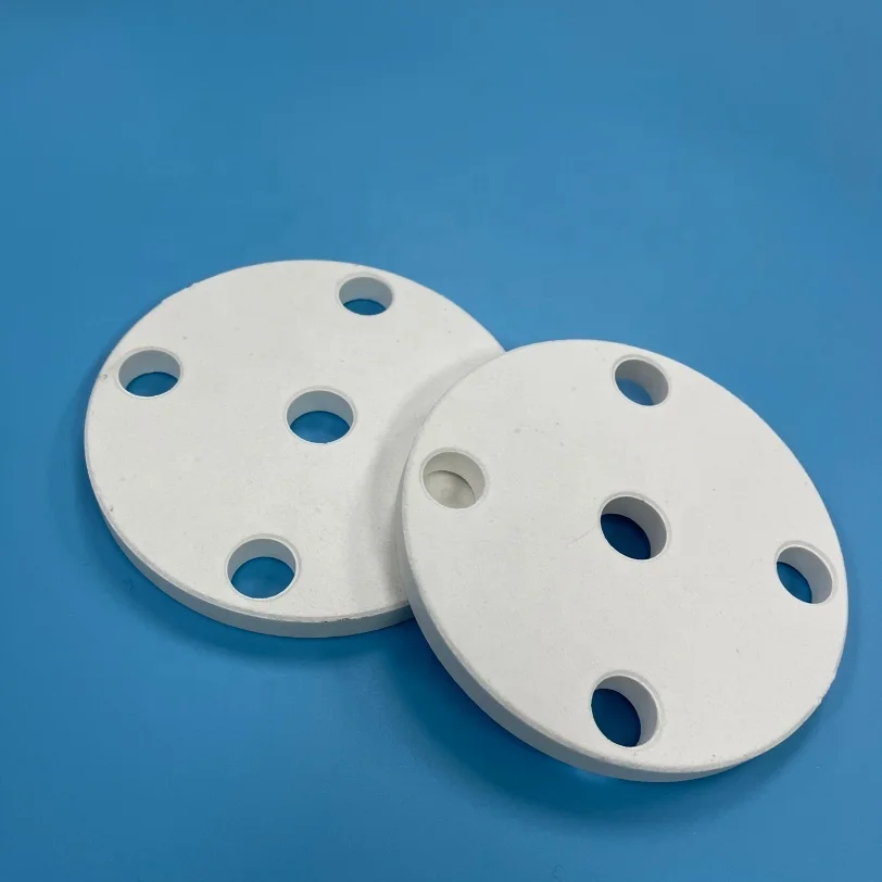 H5a69ea4276534ec4a6eefb2730d3175bg.webp Low Density Machinable Glass Ceramic Disc Insulator Large Diameter Ceramic Plate - Image 1