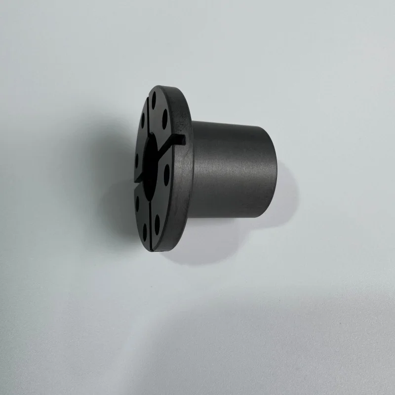H5b26c870c9ea44359eeaa15810abda66Z.webp Customize SiC Ceramic Silicon Carbide Ceramic Tube with Flanges - Image 1