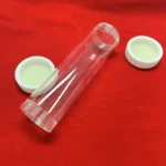Screw thread clear  silica quartz tube  customize  transparent sealed sampling tube with screw stopper - Image 6