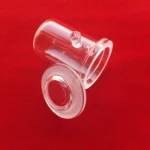 Polishing cylindrical clear silica quartz crucible customize transparent fused quartz crucible with support - Image 2