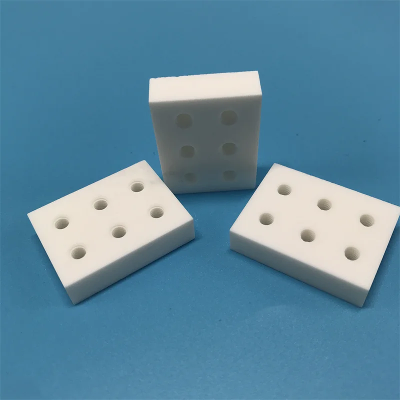 H606a9731c3cc4bedb30f52fa71516a12Z.webp Insulating Machinable Glass Ceramic 6 Holes Plate for Laboratory & Mechanical Systems - Image 1