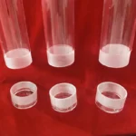 Both Ends Open clear Transparent 99.99% Quartz Glass Threaded Tube Silica Quartz Polished Pipe Tubing with Lid Cap - Image 2