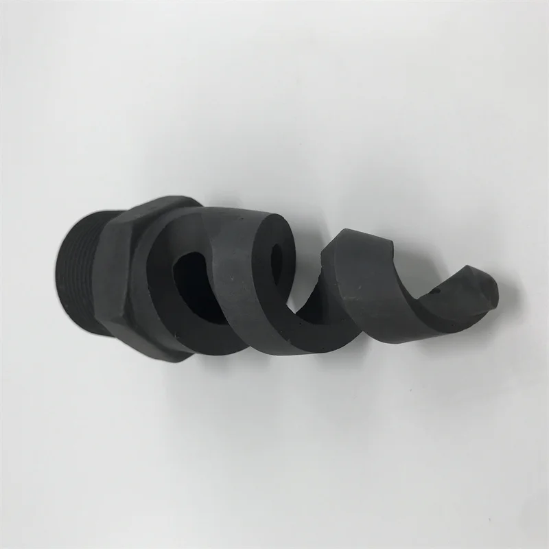 H63ece1511bef4b828b896ce29b9ec6f85.webp Customized High Hardness SiC Ceramic Spiral Parts Silicon Carbide Ceramic Nozzle - Image 1