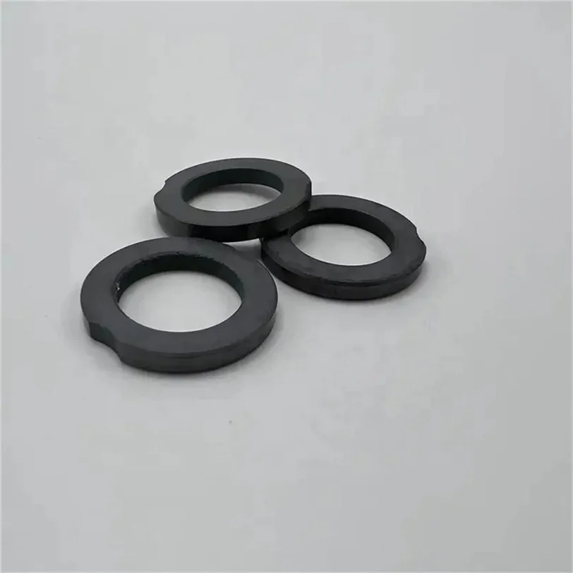 H66a211fb4ddd480bbf6310c59c7423e5U.webp Corrosion Resistance Silicon Carbide Ceramic Washer Ring Sic Sealing Gasket for Chemical Industry and Petrochemical Industry - Image 1