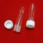 OD20mm Round bottom clear quartz test tube with screw thread stopper - Image 2