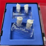 Standard Transparent Polish Quartz Glass Cylindrical Flow Through Cuvette for lab instrument - Image 5
