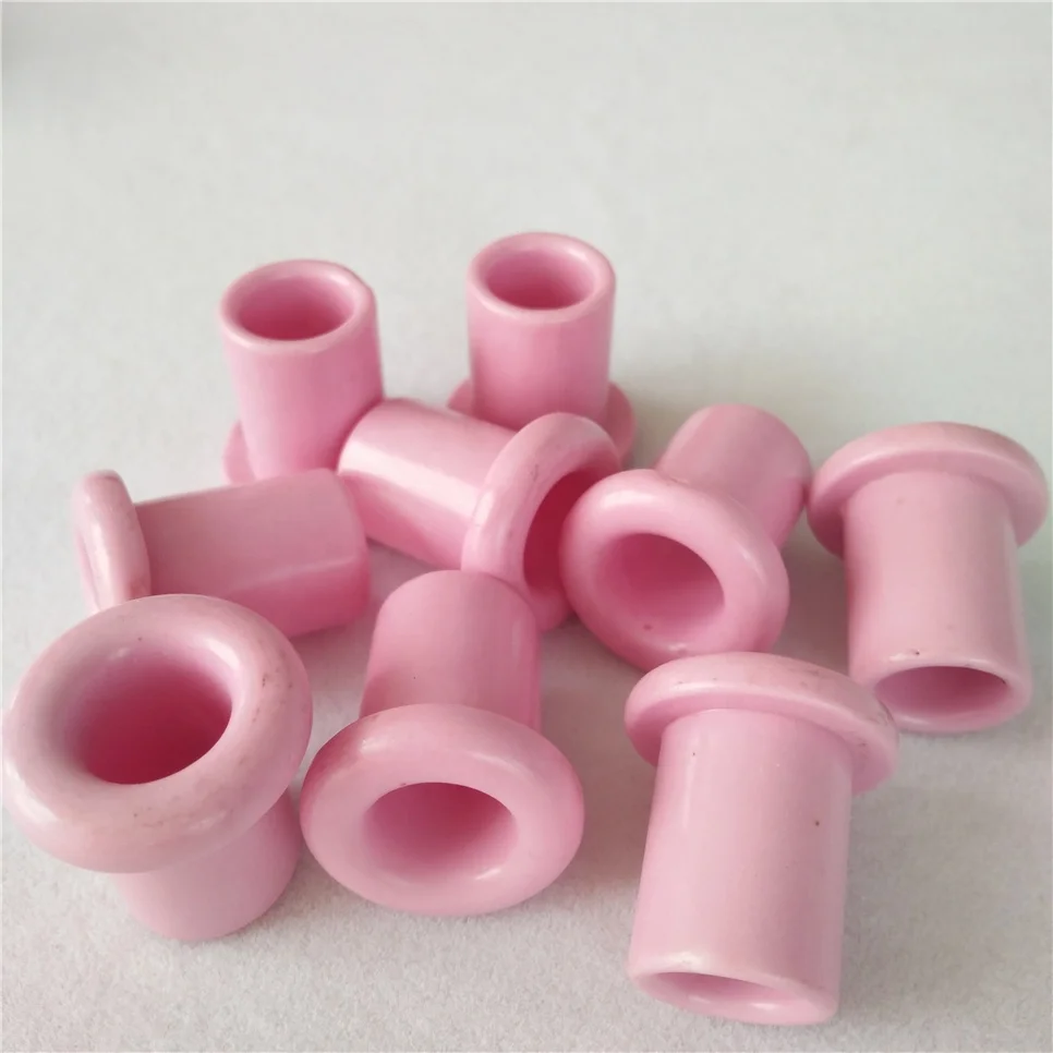 H6ba5b2b1decf45ddae35bbaf9f3b6331o.webp Pink Alumina Ceramic Eyelet Textile Ceramic Knitting Machine Spare Parts - Image 1