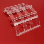 2inch 4inch 6inch transparent silica quartz boat  customize arc clear quartz wafer carrier for solar - Image 2