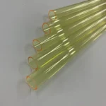 High Purity Customize Yellow  Colored  Quartz Tube