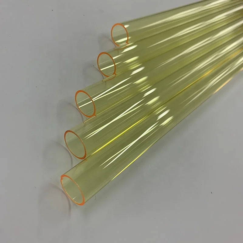 H6d28648fc6eb4cd3b31c7a599d1bf535G.webp High Purity Customize Yellow Colored Quartz Tube - Image 1