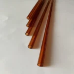 Custom Colored Quartz Glass Tube Light Use Fused Silica Red Tube