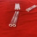 High UV Transmission Round Bottom Fused clear Quartz Glass Pipe - Image 5