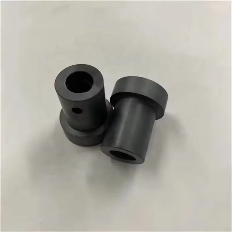 H71ec274ccd3844fd9bfab3361ff8b5e7C.webp Pressureless Sintered Silicon Carbide Tube Insulator SiC Ceramic Irregular Nozzle - Image 1