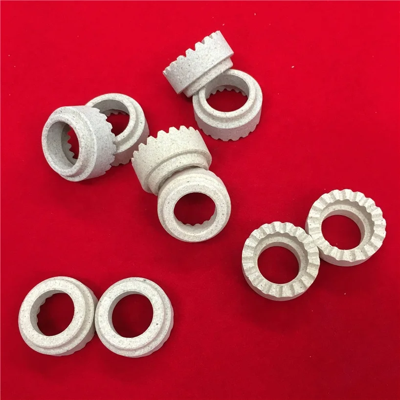 H74cd1540805e4b48a5bf7f187622663aO.webp Cordierite Ceramic Ferrule for Stud Refractory Ceramic Ring Cordierite Ceramic Ferrule PF RF UF Welding Ring - Image 1
