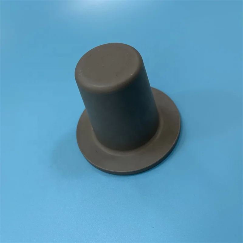 H7731639a95ed4bb5a0d660f03b5c6758t.webp Customized High Temperature Silicon Carbide Irregular Bush Reaction Sintered SiC Ceramic Flange Cup Part - Image 1