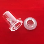 Polishing cylindrical clear silica quartz crucible customize transparent fused quartz crucible with support - Image 5