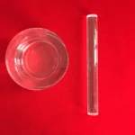Transparent Quartz Glass Crucible With Hammer 99.99 Purity Clear Silica Quartz Boat