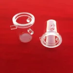 Polishing cylindrical clear silica quartz crucible customize transparent fused quartz crucible with support - Image 3