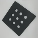 Customized Recrystallized SiC Ceramic Plate R-SIC Ceramic Board with 9 Holes