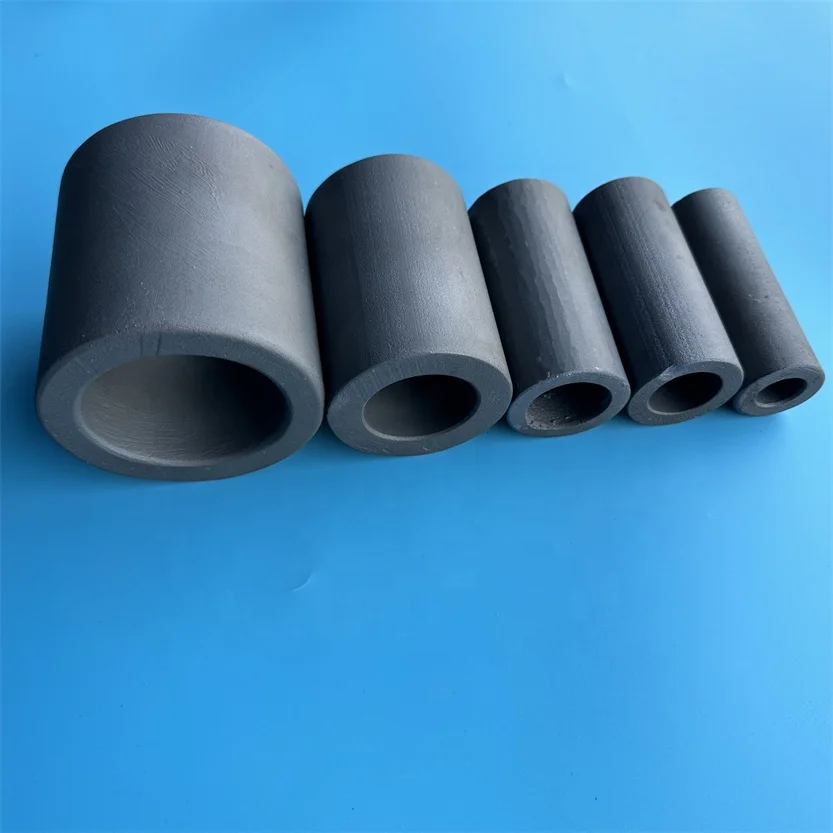 H7f0e4bed5e1840b0b27e5ca6e48ca4c59.webp Customized High Temperature SIC Ceramic Insulator Silicon Carbide Ceramic Bushing Tubes - Image 1