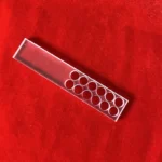 Customized  Laser Drilling Transparent Fused Quartz Wafer With Holes