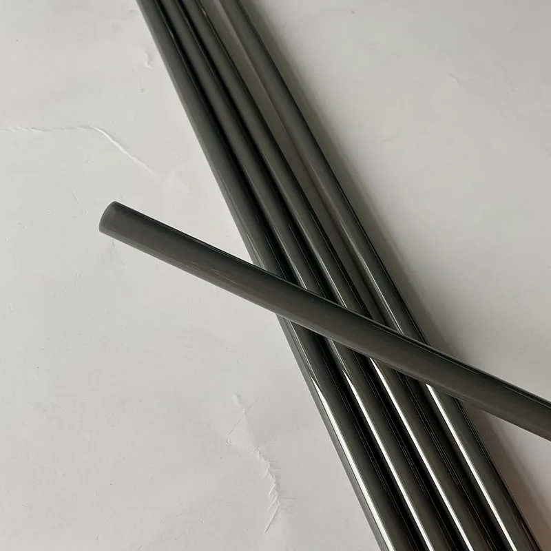 H80383bd2ef964f3786d72e34d40917a15.webp High Temperature Resistant Grey Silica Glass Tube Gray Quartz Tubing - Image 1