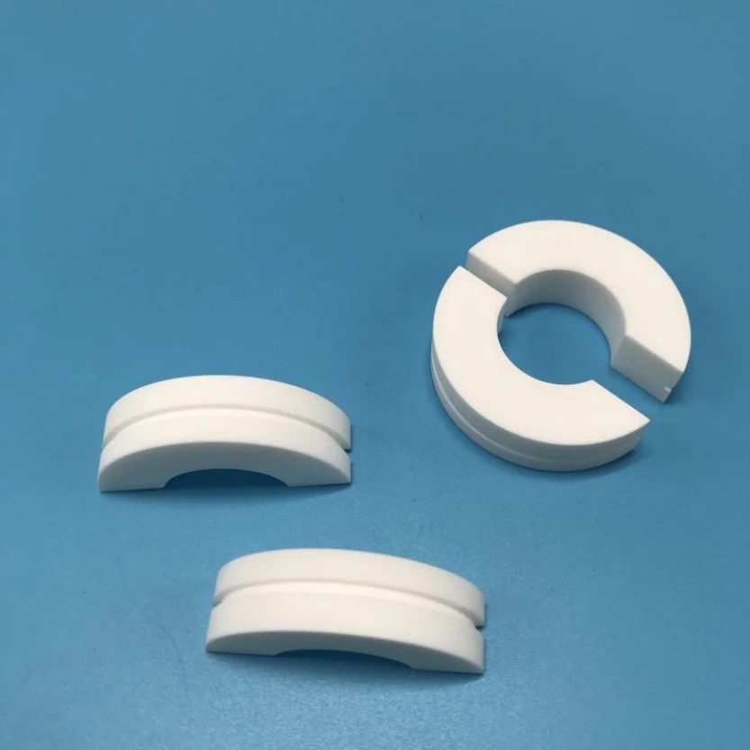 H81c09770654a43ca81d02f48aa791d41L.webp Macor Ceramic Half Circle Machinable Glass Ceramic Induction Part - Image 1