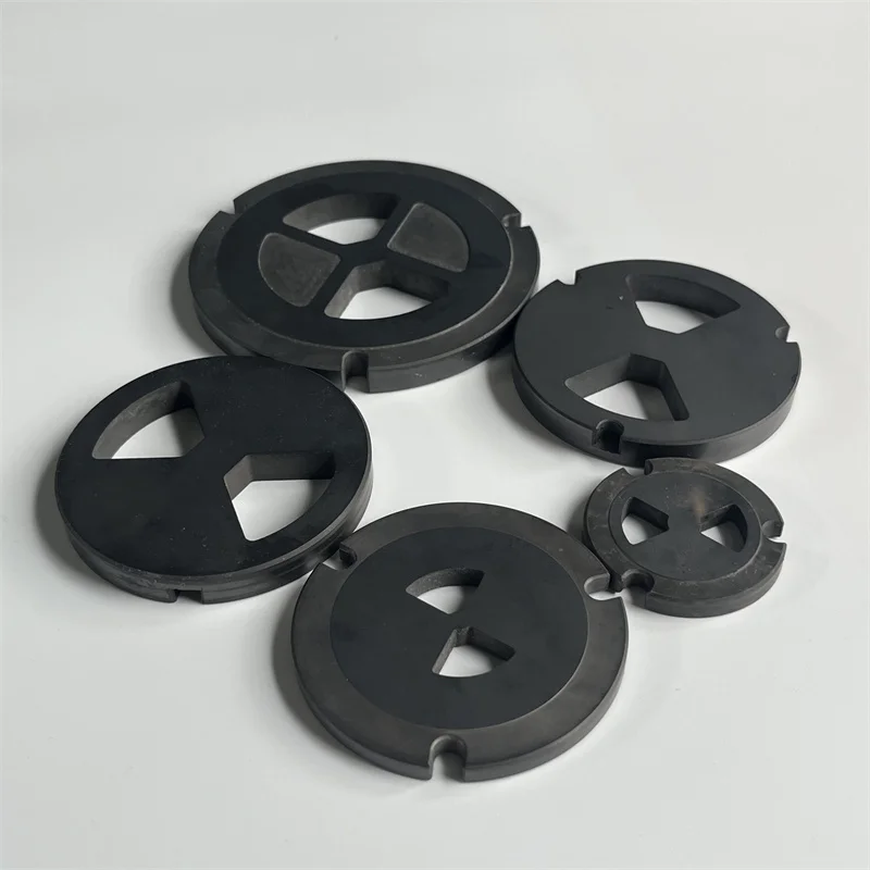 H84e8de7d624240d6b202beca21937a1bR.webp Customize Silicon Carbide Ceramic Valve SiC Ceramic Rings - Image 1