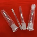 High purity clear silica quartz joint for conection