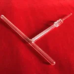 Purity Clear Quartz T-shaped Glass Flow Tube Transparent Quartz Glass Irregular Pipe - Image 3