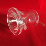 High Purity Clear Quartz Glass Reaction Flask Transparent Silica Irregular Crucible - Image 2
