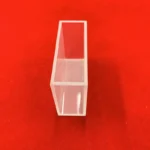 Transparent Quartz Q8 Flow Cuvette Two-channel PTFE Plug Colorimetric Dish Quartz Cell - Image 3
