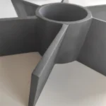 Sic Silicon Carbide Ceramic 6-Blade Stirrer Impeller RBSiC Ceramic Mixing Paddle for High Temperature & Corrosive Slurry - Image 4