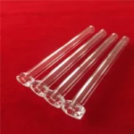 Factory Custom Cuarzo Fused Silica Quartz Glass Welded Quartz Tube With Flange Kf Flanged Quartz Tube - Image 6