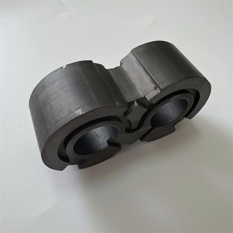 H8d6495ee7c2e4bcfad2d602668db37b30.webp Presureless Sintered Silicon Carbide Irregular Tube Insulator SiC Ceramic Part - Image 1