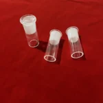 Heat Resistance Frosted EndsTransparent Fused Silica Quartz Glass Tube Connector - Image 3